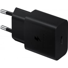 Зарядний пристрій Samsung USB-C Wall Charger 15W Black (EP-T1510NBEGRU): Особливості Быстрая зарядка, USB-C