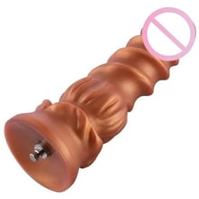 Фалоімітатор-насадка Hismith Spiral Grain Silicone Dildo Monster Series: Призначення Вагинальные