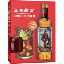 Ромовий напій Captain Morgan Spiced Gold 0.7 л 35% + гуртка (BDA1RM-RCM070-019): Об'єм, л 0.7