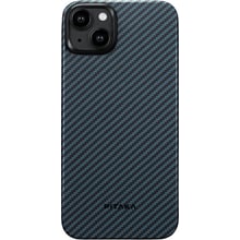 Аксесуар для iPhone Pitaka MagEZ Case 4 Twill 1500D Black/Blue (KI1508) для iPhone 15: Колір синий