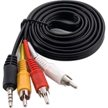 Кабель і перехідник Extradigital Jack 3.5 mm straight degree 4pin 3 RCA AV(RYW) 1,5 м (KBV1731): Тип перехідник