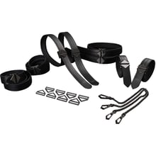 Набір з 8 ременів для зв'язування LOCKINK 8-Bondage-Straps Restraint Set - Black: Виробник LOCKINK