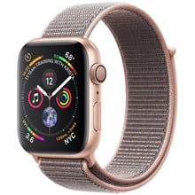 Apple Watch Series 4 44mm GPS Gold Aluminum Case with Pink Sand Sport Loop (MU6G2): Цвет золотой (Gold)