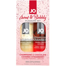 Набір лубрикантів System JO Sweet&Bubbly — Champagne & Chocolate Covered Strawberry (2×60 мл): Для кого Унисекс