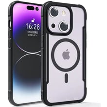 Аксесуар для iPhone Defense Case with MagSafe Clear/Black для iPhone 15 Pro Max: Колір черный