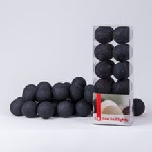 Гірлянда Cotton ball lights на 50 куль 7,5м, Black: Тип Бавовняні кульки