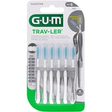 GUM TravLer Зубна щітка для міжзубних проміжків 2.0 mm 6 шт: Вид Интердентальная