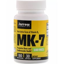 Jarrow Formulas Vitamin K2 (MK-7) 180 mcg активна форма вітаміну K2 (MK-7) 30 капсул: Тип Витамин K