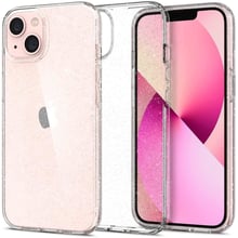 Чохол для iPhone Spigen Liquid Crystal Glitter Crystal Quartz (ACS03516) for iPhone 13: Колір серебристый