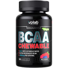 Амінокислота для спорту VPLab BCAA Chewable 120 capsules Red Berry: Тип BCAA