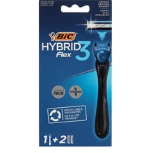 BIC Flex 3 Hybrid Верстат для гоління чоловічий з 2 змінними картриджами: Вид Бритвенные станки