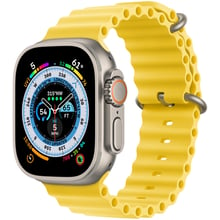 Apple Watch Ultra GPS + Cellular 49mm Titanium Case with Yellow Ocean Band (MNHG3/MNH93): Цвет бежевый