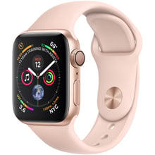 Apple Watch Series 4 40mm GPS Gold Aluminum Case with Pink Sand Sport Band (MU682): Цвет золотой (Gold)