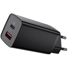 Зарядний пристрій Baseus Wall Charger GaN2 Lite USB-C+USB 65W Black (CCGAN2L-B01): Особливості USB-C, Швидка зарядка