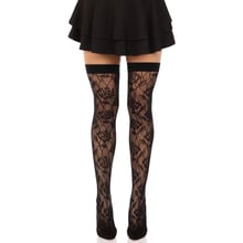 Чулки Leg Avenue Wild rose net thigh highs One Size: Для кого Для женщин