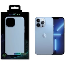 Аксесуар для iPhone Monblan Silicone Case з Animation & MagSafe Blue Fog для iPhone 13 Pro: Колір голубой