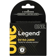 Презервативи ONE Legend Extra Large, 3 шт: Тип Увеличенного размера