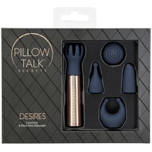 Вібромасажер Pillow Talk Secrets Desires 6-Piece Mini Massager Set - Navy: Для кого Для женщин