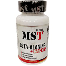 Амінокислота для спорту MST Nutrition Beta-Alanine + Caffeine, 90 tabs: Тип Бета-аланін