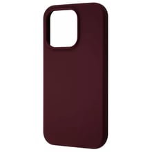 Аксесуар для iPhone WAVE Full Silicone Cover Plum для iPhone 15 Plus: Колір бордовый