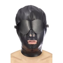 Шолом БДСМ зі знімною маскою Fetish Tentation BDSM hood in leatherette with removable mask: Виробник Fetish Tentation