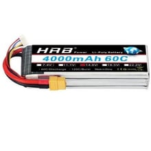 Акумулятор HRB_ Lipo 6s 22.2V 4000mAh 60C Battery XT60 Plug (HR-4000MAH-6S-60C-XT60): Виробник HRB