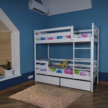 Двухъярусная кровать Sportbaby с ящиками 80x190см (babyson 6): Тип двухъярусная