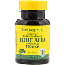 Nature's Plus, Folic Acid, 800 mcg, 90 Tablets (NAP-01790): Тип вітамін B