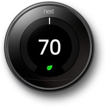 Nest Learning Thermostat 3nd Generation Mirror Black (T3018US): undefined undefined