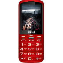 Мобильный телефон Sigma mobile Comfort 50 Grace Dual Sim Red (UA UCRF): Дисплей 2.8" TFT (240x320)