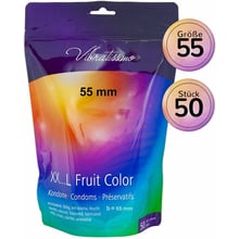 Презервативи Amor Vibratissimo... L Fruit Color, 55 мм, 50 шт.: Тип Ароматизированные