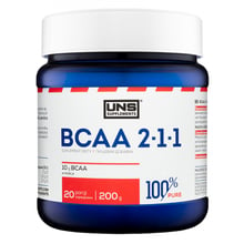 Амінокислота для спорту UNS 100% Pure BCAA 2-1-1 Instant 200 g: Тип BCAA