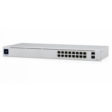 Сетевой коммутатор Ubiquiti USW-16-POE: Порты только Gigabit Ethernet (10/100/1000)