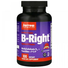 Jarrow Formulas B-Right 100 Veg Caps Вітаміни групи B, комплекс: Тип вітамін B