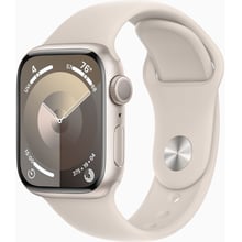 Apple Watch Series 9 41mm GPS Starlight Aluminum Case with Starlight Sport Band - S/M (MR8T3): Цвет Сияющая звезда (Starlight)