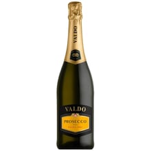 Вино игристое VALDO Prosecco DOC Extra dry Spumante Bianco, сухое белое, 0.75л 11% (АLR13012): Объем, л 0.75