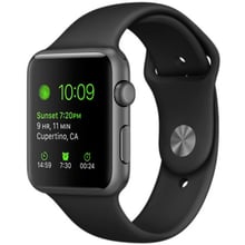 Apple Watch Sport 42mm Space Gray Aluminum Case with Black Sport Band CPO (MJ3T2) - Уценка