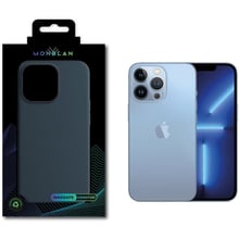 Аксесуар для iPhone Monblan Silicone Case with Animation & MagSafe Abyss Blue для iPhone 13 Pro: Колір синий