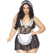 Костюм французької покоївки Leg Avenue Roleplay Fantasy French Maid + 1X-2X Black/White: Для кого Для женщин