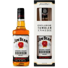 Бурбон Jim Beam White 40% 0.7л + 1 стакан (DDSBS1B065): Объем, л 0.7