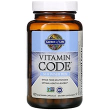 Garden of Life Vitamin Code Мужские мультивитамины 50+ 120 вегетарианских капсул: Тип Мультивитамины