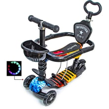 Самокат Scooter "Божья коровка" 5in1. Fire and Ice (многофункциональный, с бортиком) - 1486655214: Количество колес 3