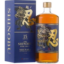 Віскі Shinobu Pure Malt 15yo Mizunara Japanese Oak Finish gift box 0.7 л (BWR4408)