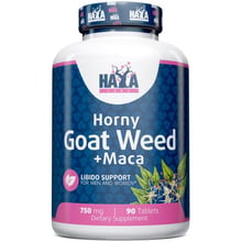 Haya Labs Horny Goat Weed Extract 750 mg + Maca Горянка с макой 90 таблеток: Форма выпуска Таблетки