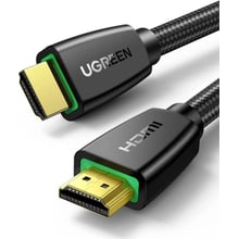 Кабель Ugreen Cable HDMI 4K M to HDMI 4K M 3m Nylon Braid Black (40411): Тип HDMI M - HDMI M