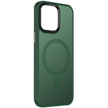 Чехол для iPhone Mobile Case TPU+PC Metal Buttons with MagSafe Colorful Green for iPhone 16 Plus: Цвет зеленый