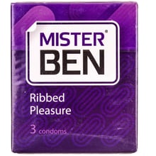 Презервативи Mister Ben Ribbed Pleasure, 3 шт: Тип Для максимальной защиты