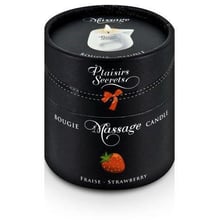 Массажная свеча Plaisirs Secrets Strawberry (80 мл)