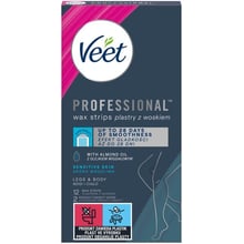 Veet Professional Воскові смужки для депіляції для чутливої шкіри з маслом мигдалю 12 шт: Країна виробник Франция