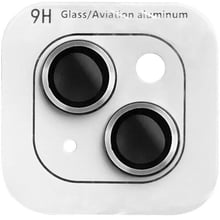 Захисне скло для iPhone Epik Metal Classic Silver для Camera iPhone 15 / 15 Plus: Колір сріблястий